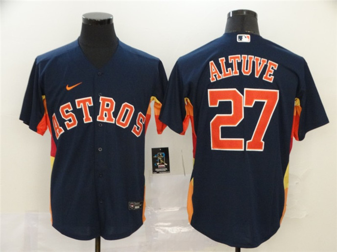 2020 Houston Astros #27 Jose Altuve Navy Blue Stitched MLB Cool Base Nike Jersey