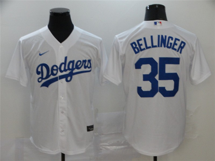 2020 Los Angeles Dodgers #35 Cody Bellinger White Stitched MLB Cool Base Nike Jersey