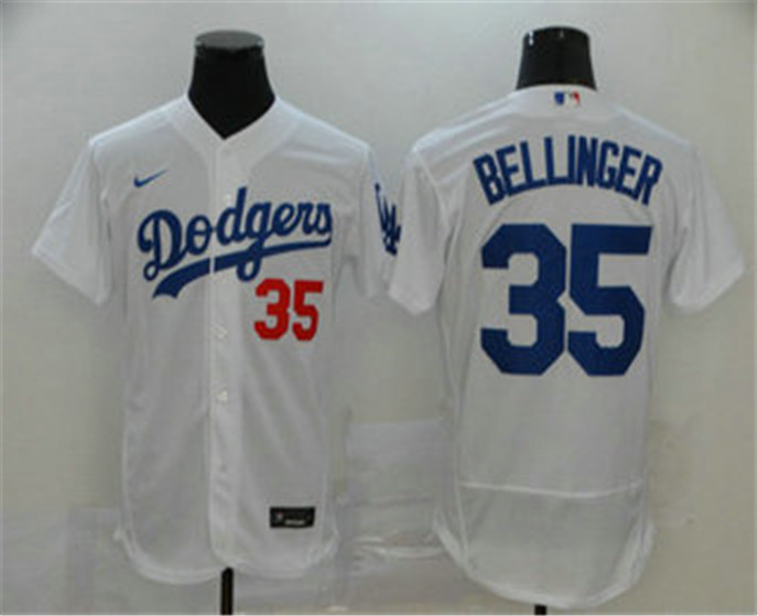 2020 Los Angeles Dodgers #35 Cody Bellinger White Stitched MLB Flex Base Nike Jersey