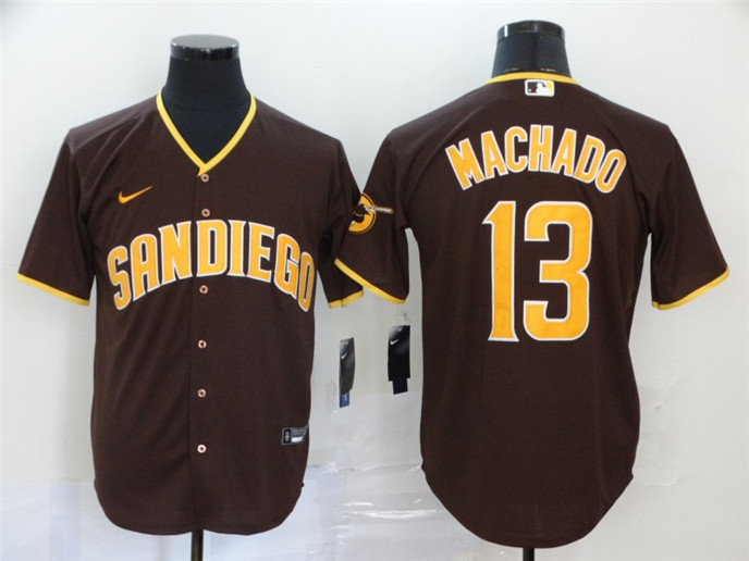 2020 San Diego Padres #13 Manny Machado Brown Stitched MLB Cool Base Nike Jersey
