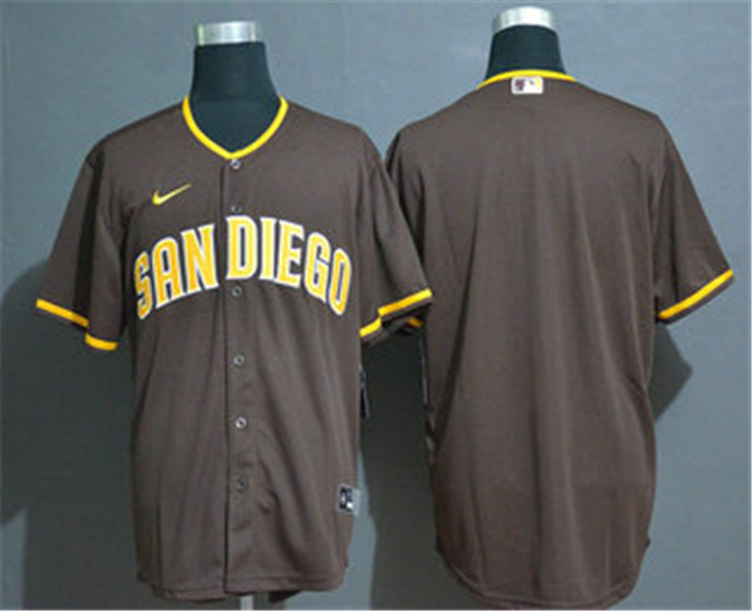 2020 San Diego Padres Blank Brown Stitched MLB Cool Base Nike Jersey