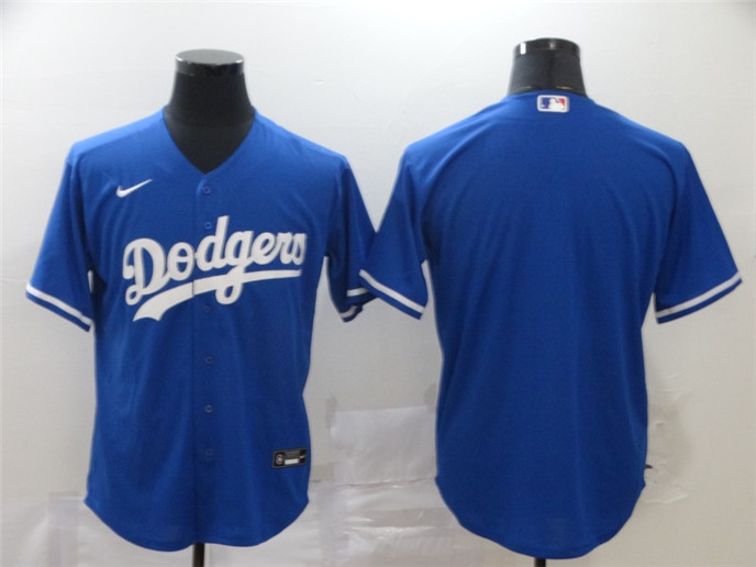 2020 Los Angeles Dodgers Blank Blue Stitched MLB Cool Base Nike Jersey