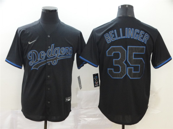 2020 Los Angeles Dodgers #35 Cody Bellinger Lights Out Black Fashion Stitched MLB Cool Base Nike Jer