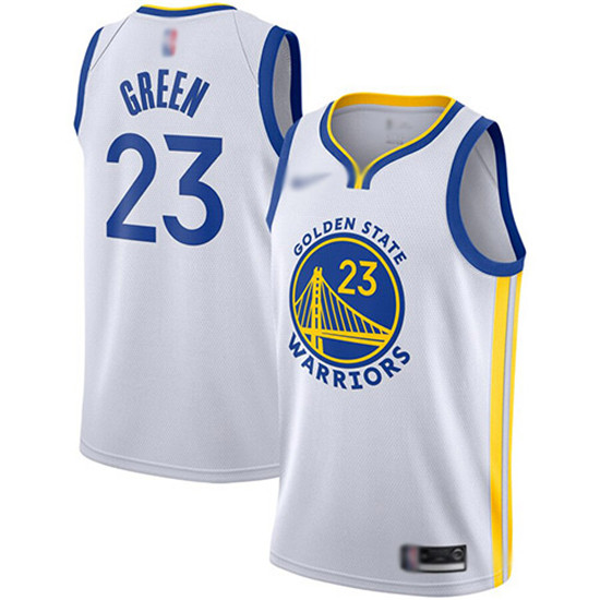 2020 Warriors #23 Draymond Green White Basketball Swingman Association Edition 2019-Jersey