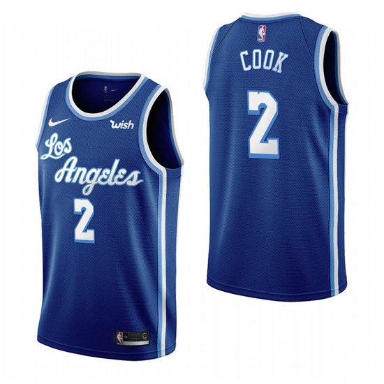 2020 Los Angeles Lakers #2 Quinn Cook Blue 2019-20 Classic Edition Stitched NBA Jersey