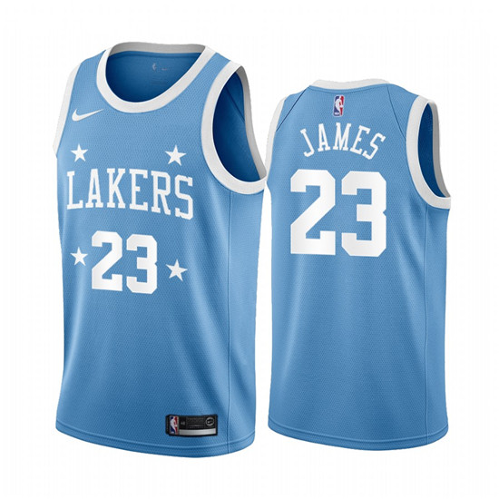 2020 Nike Lakers #23 LeBron James Blue Minneapolis All-Star Classic NBA Jersey