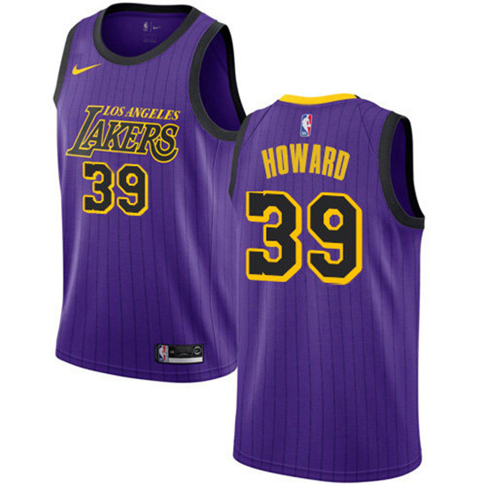 2020 Nike Lakers #39 Dwight Howard Purple NBA Swingman City Edition 2018-19 Jersey