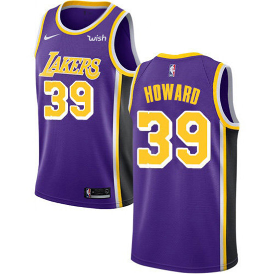 2020 Nike Lakers #39 Dwight Howard Purple NBA Swingman Statement Edition Jersey