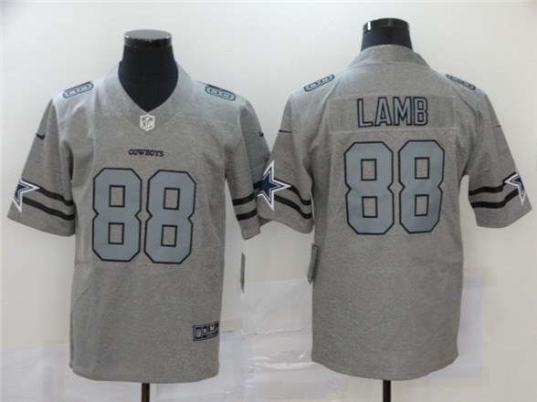 2020 Dallas Cowboys #88 CeeDee Lamb 2020 Gray Gridiron Vapor Untouchable Stitched NFL Limited Jersey