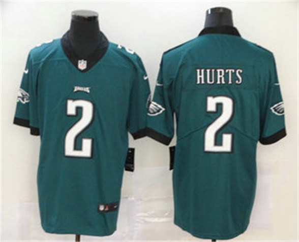 2020 Philadelphia Eagles #2 Jalen Hurts Midnight Green 2020 Vapor Untouchable Stitched NFL Limited J