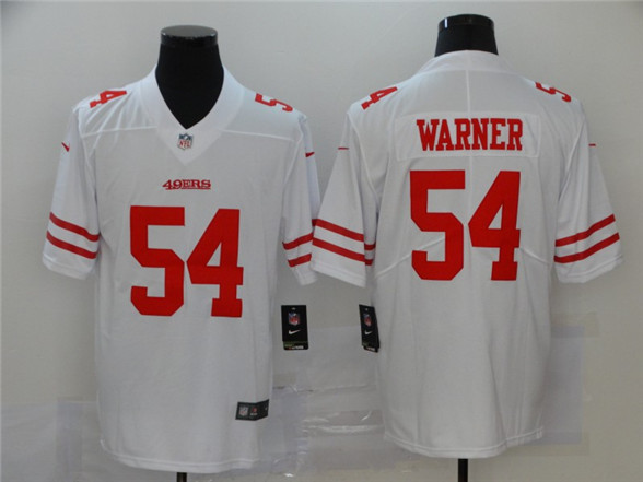 2020 San Francisco 49ers #54 Fred Warner White 2017 Vapor Untouchable Stitched NFL Nike Limited Jers