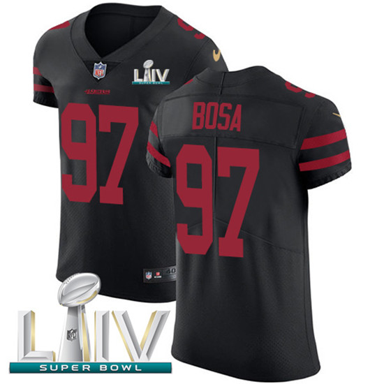 2020 Nike 49ers #97 Nick Bosa Black Super Bowl LIV Alternate Men's Stitched NFL Vapor Untouchable El