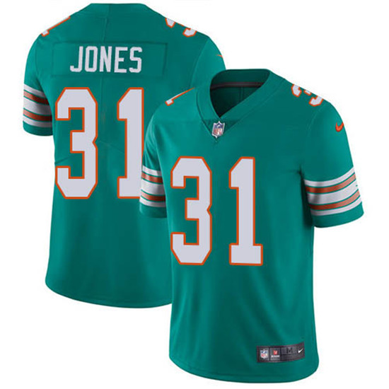2020 Nike Dolphins #31 Byron Jones Aqua Green Alternate Men's Stitched NFL Vapor Untouchable Limited