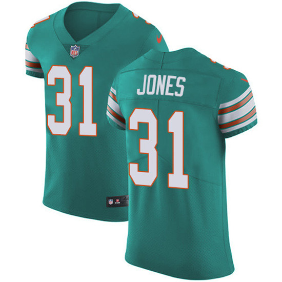2020 Nike Dolphins #31 Byron Jones Aqua Green Alternate Men's Stitched NFL New Elite Jersey