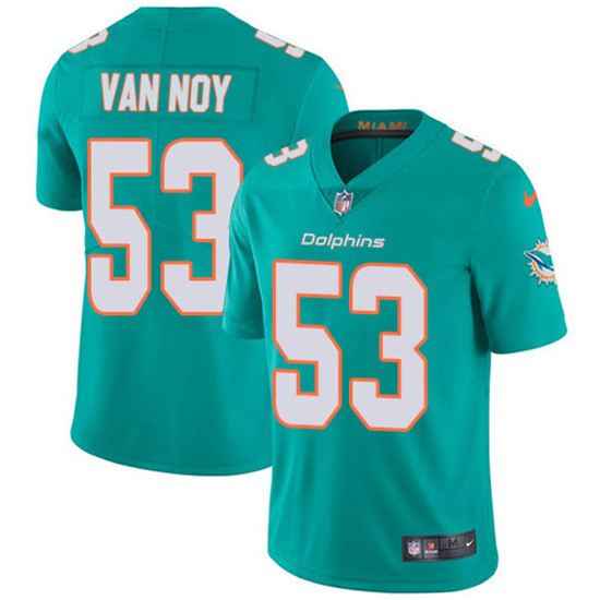 2020 Nike Dolphins #53 Kyle Van Noy Aqua Green Team Color Men's Stitched NFL Vapor Untouchable Limit
