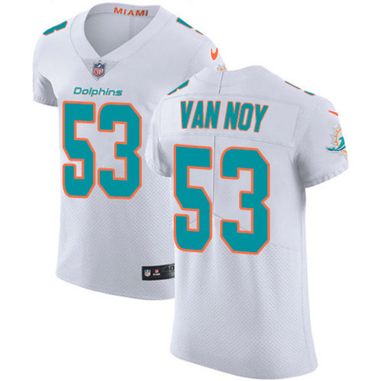 2020 Nike Dolphins #53 Kyle Van Noy White Men's Stitched NFL New Elite Jersey