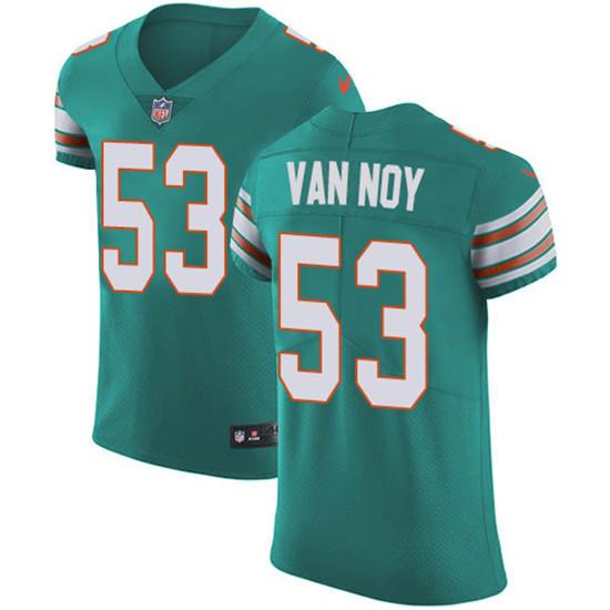 2020 Nike Dolphins #53 Kyle Van Noy Aqua Green Alternate Men's Stitched NFL New Elite Jersey