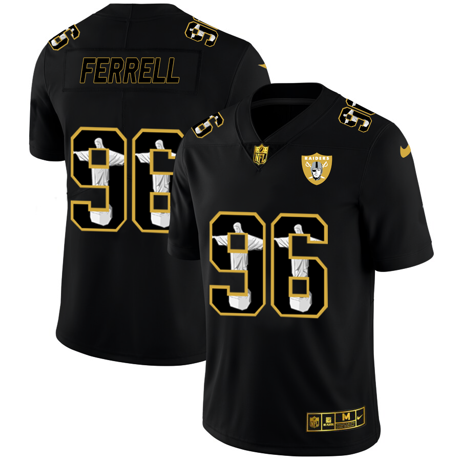 2020 Las Vegas Raiders #96 Clelin Ferrell Nike Carbon Black Vapor Cristo Redentor Limited NFL Jersey