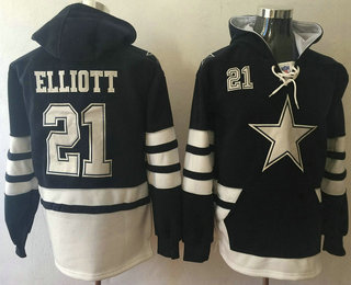 Dallas Cowboys #21 Ezekiel Elliott Navy Blue Team Color 2016 Hoodie