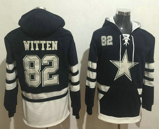 Dallas Cowboys #82 Jason Witten 2016 Navy Blue Team Color Stitched Hoodie