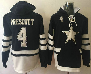 Dallas Cowboys #4 Dak Prescott Navy Blue Team Color 2016 Hoodie