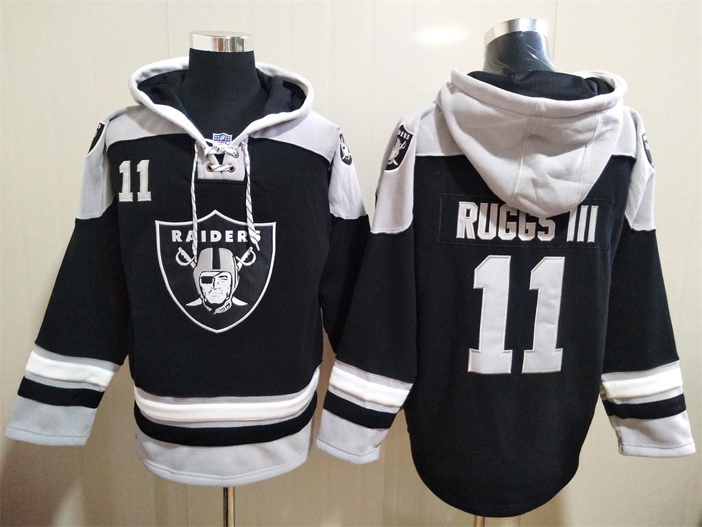 Las Vegas Raiders 11 Henry Ruggs NEW Black Pocket Stitched Pullover Hoodie