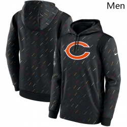 Chicago Bears Nike Charcoal 2021 Crucial Catch Therma Pullover Hoodie