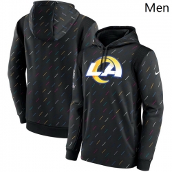 Los Angeles Rams Nike Charcoal 2021 Crucial Catch Therma Pullover Hoodie