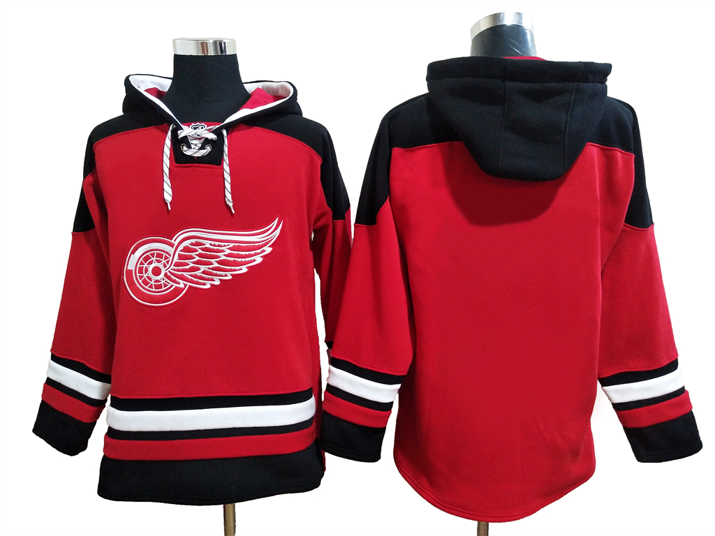 Hockey Detroit Red Wings Blank Red Hoody