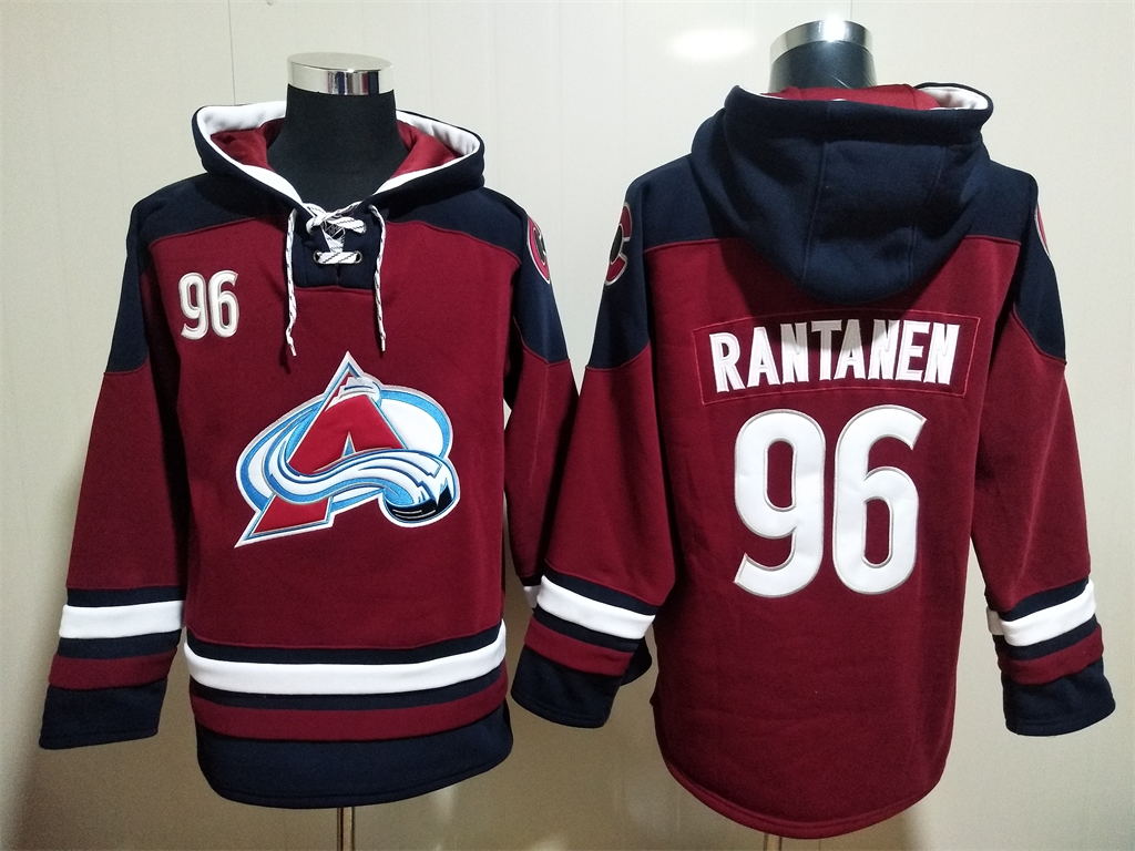 Colorado Avalanche #96 Mikko Rantanen NEW Dark Red Hoodie