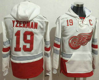 Detroit Red Wings #19 Steve Yzerman Reebok White 2017 Centennial Classic Premier Old Time Hockey Hoo