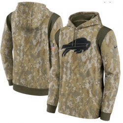 Buffalo Bills Nike Camo 2021 Salute To Service Therma Performance Pullover Hoodie