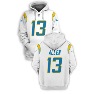 Los Angeles Chargers #13 Keenan Allen White 2021 Pullover Hoodie