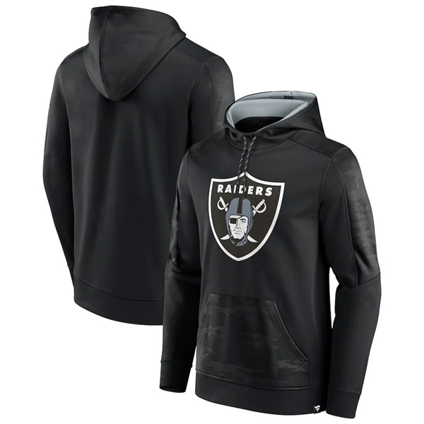 Las Vegas Raiders Black On The Ball Pullover Hoodie