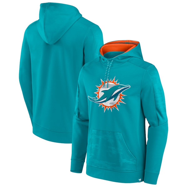 Miami Dolphins Aqua On The Ball Pullover Hoodie