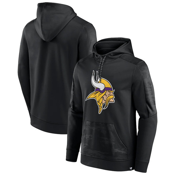 Minnesota Vikings Black On The Ball Pullover Hoodie