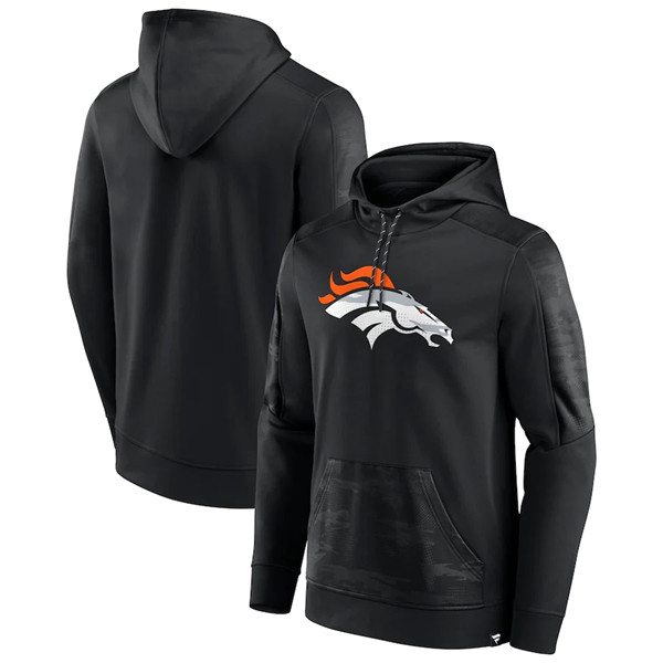 Denver Broncos Black On The Ball Pullover Hoodie