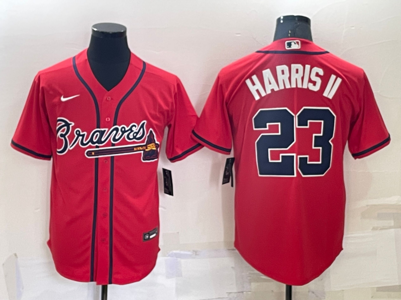 Atlanta Braves #23 Michael Harris II Red Stitched MLB Cool Base Nike Jersey