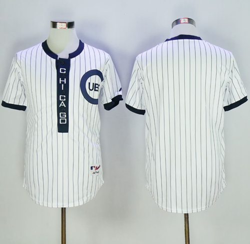 Cubs Blank White 1909 Turn Back The Clock Stitched MLB Jersey