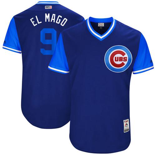 Cubs #9 Javier Baez Royal "El Mago" Players Weekend Authentic Stitched MLB Jersey