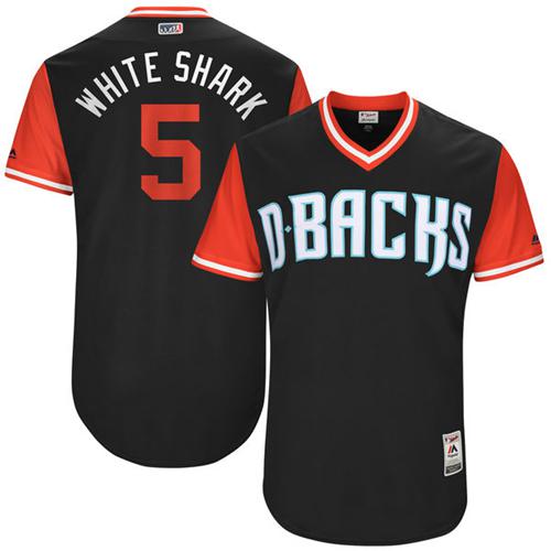 Diamondbacks #5 Gregor Blanco Black "White Shark" Players Weekend Authentic Stitched MLB Jersey