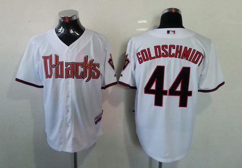 Diamondbacks #44 Paul Goldschmidt White Cool Base Stitched MLB Jersey