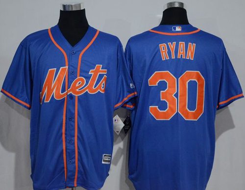 Mets #30 Nolan Ryan Blue New Cool Base Alternate Home Stitched MLB Jersey