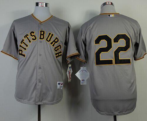 Pirates #22 Andrew McCutchen Grey 1953 Turn Back The Clock Stitched MLB Jersey