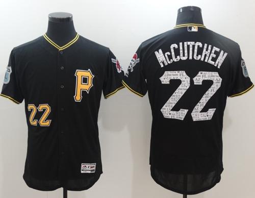 Pirates #22 Andrew McCutchen Black 2017 Spring Training Authentic Flex Base Stitched MLB Jersey