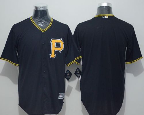 Pirates Blank Black New Cool Base Stitched MLB Jersey