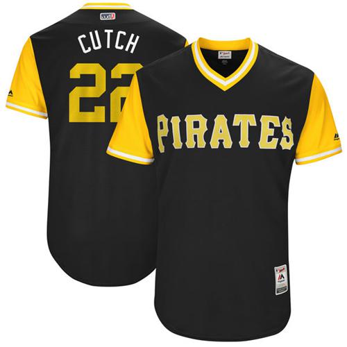 Pirates #22 Andrew McCutchen Black "Cutch" Players Weekend Authentic Stitched MLB Jersey