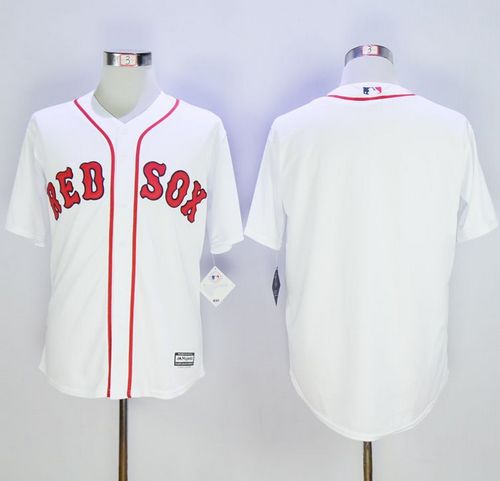 Red Sox Blank White Alternate Home New Cool Base Stitched MLB Jersey