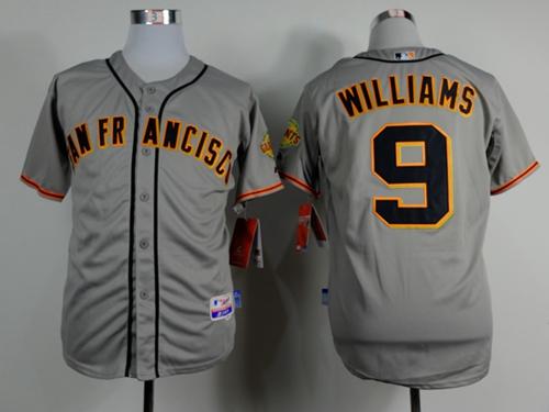 Giants #9 Matt Williams Grey Road Cool Base Stitched MLB Jersey