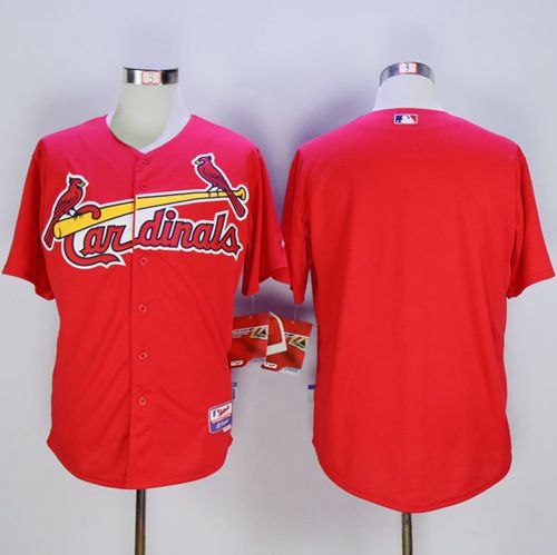 Cardinals Blank Red Cool Base Stitched MLB Jersey